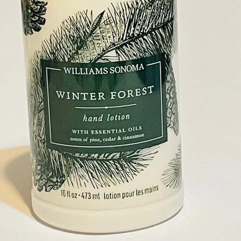 Williams Sonoma Winter Forest Hand Lotion Refill 16 fl oz NEW Essential Oils